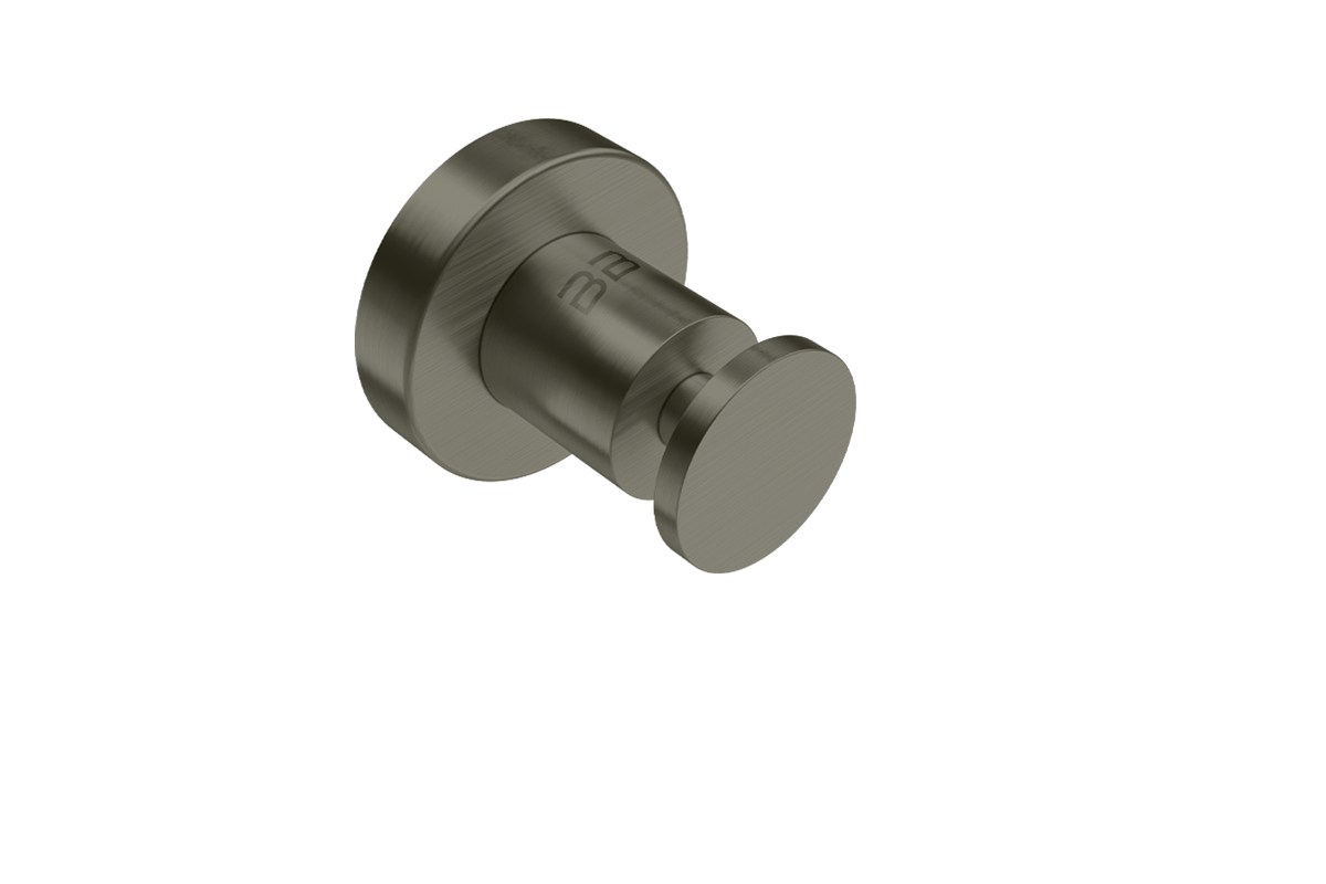 Single Robe Hook 4610 – Gunmetal PVD - Bathroom Butler bathroom accessories
