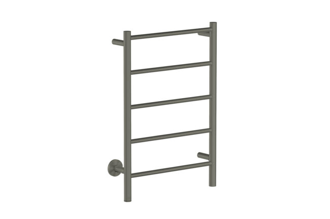NATURAL 5 Bar 500mm Straight Heated Towel Rail with PTSelect Switch – Gunmetal PVD - Bathroom Butler bathroom