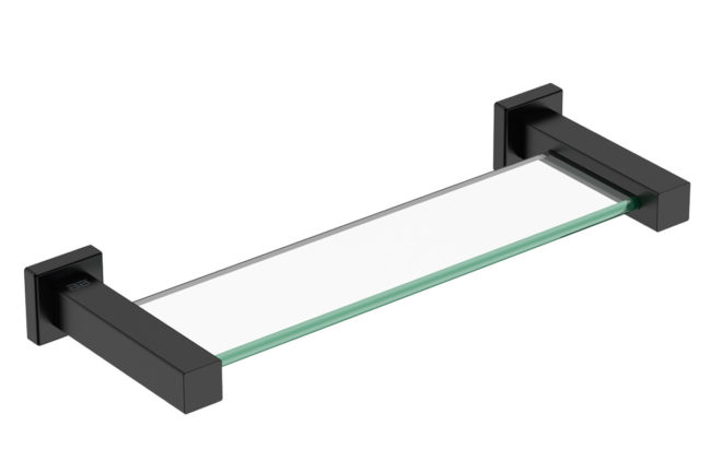 Glass Shelf 330mm 8525 - Matte Black Stainless Steel - Bathroom Butler bathroom accessories