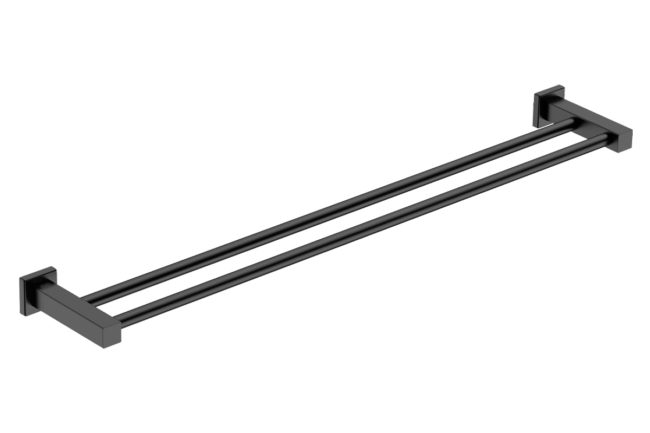 Double Towel Bar 800mm/32inch 8585 - Matte Black Stainless Steel - Bathroom Butler bathroom accessories