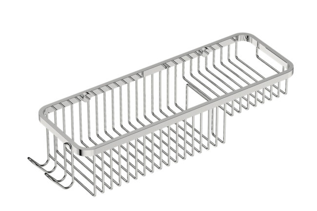 Shower and Soap Basket Combo 9122 – Polished Stainless Steel - Bathroom Butler bathroom accessories