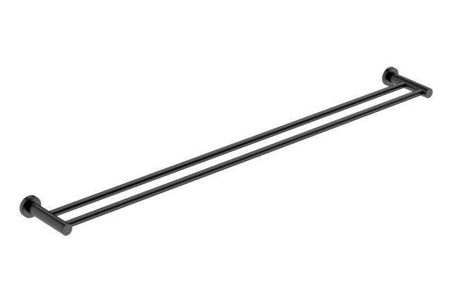 Double Towel Bar 1100mm/43inch 4688 - Matte Black Stainless Steel - Bathroom Butler bathroom accessories