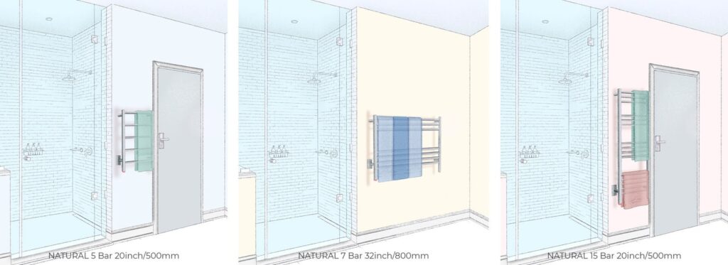Questions to ask when buying a heated towel rack - different spaces