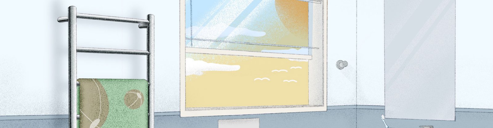 Using a heated towel rail during summer time - blog post