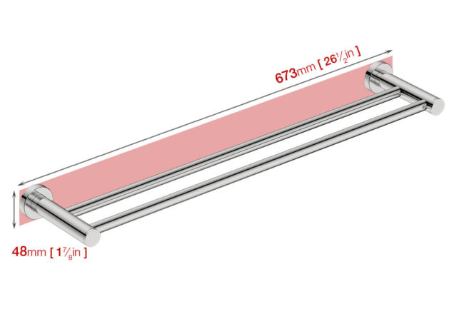 Double Towel Bar 25in (4682) - Image 7