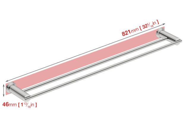 Double Towel Bar 32in (5885) - Image 6
