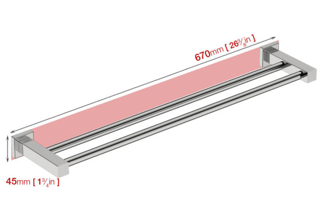 Double Towel Bar 25in (8582) - Image 7