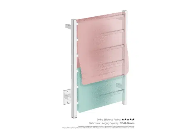 Bathroom Butler - CUBIC 6 Bar 21in PTS-POLS-Two Towels