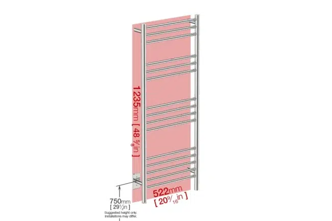 Bathroom Butler - Foot-Print NATURAL 15 20in-STR-PTS-POLS
