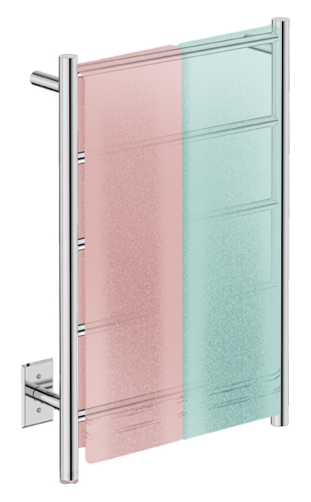 Heated towel racks 101 - Natural 5 Bar 20inch