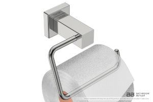 Toilet Paper Holder 8502 showing artists impression with a toilet roll