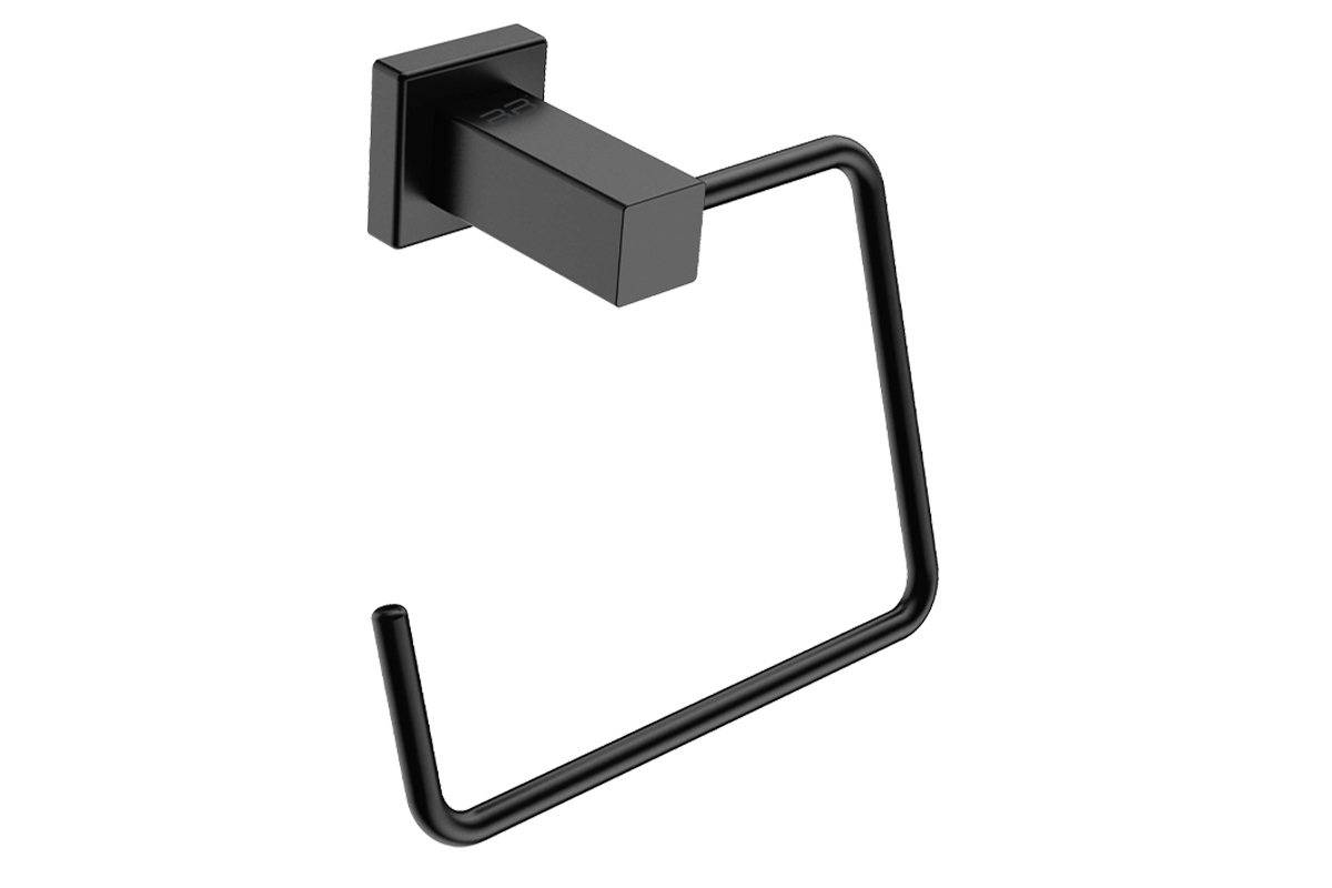 Towel Ring Open - 8541 – Matte Black - Bathroom Butler bathroom accessories