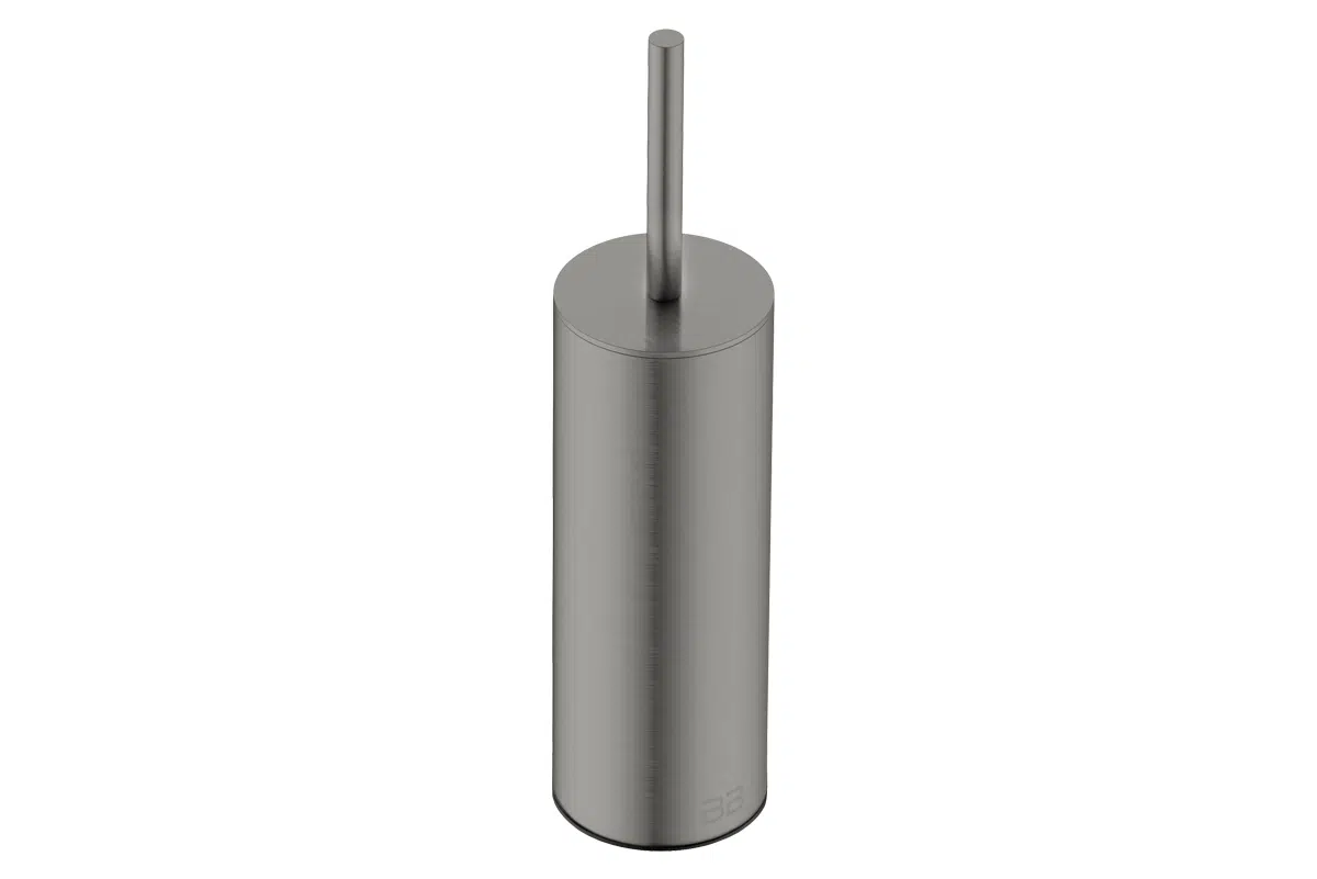 9136 Toilet Brush and Holder floor standing Brushed Graphite