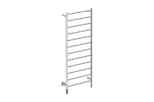 Bathroom Butler Heated Towel Rail NATURAL 12 Bar 500mm Straight TDC