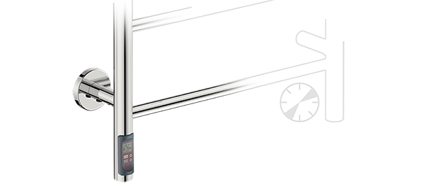Built-in TDC Timer for heated towel rail