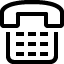 Telephone icon footer