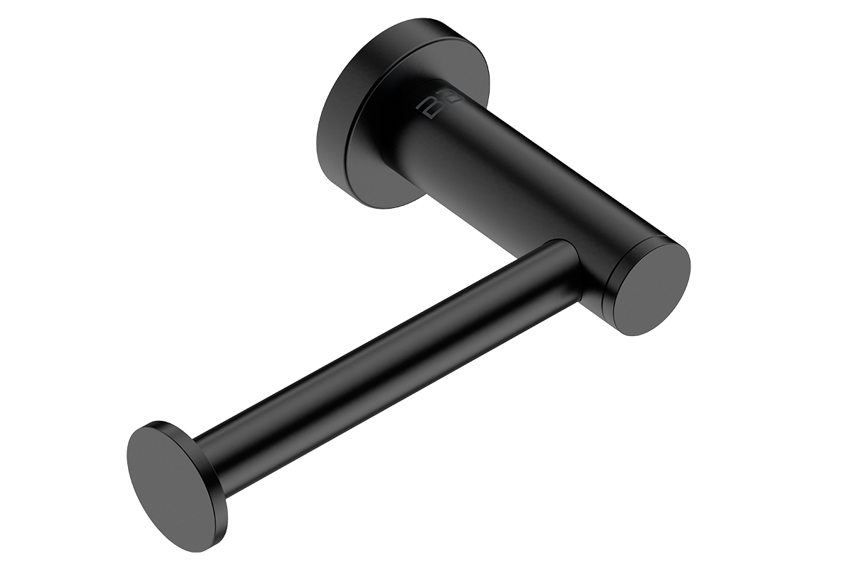 Toilet Paper Holder Left 4607 – Matt Black - Bathroom Butler bathroom accessories