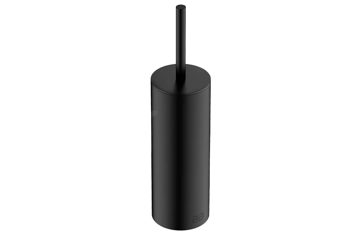 9136 Toilet Brush and Holder floor standing Matte Black