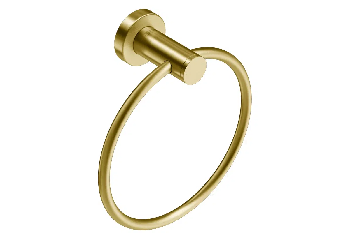 4640 Towel Ring in Brushed Champagne Gold