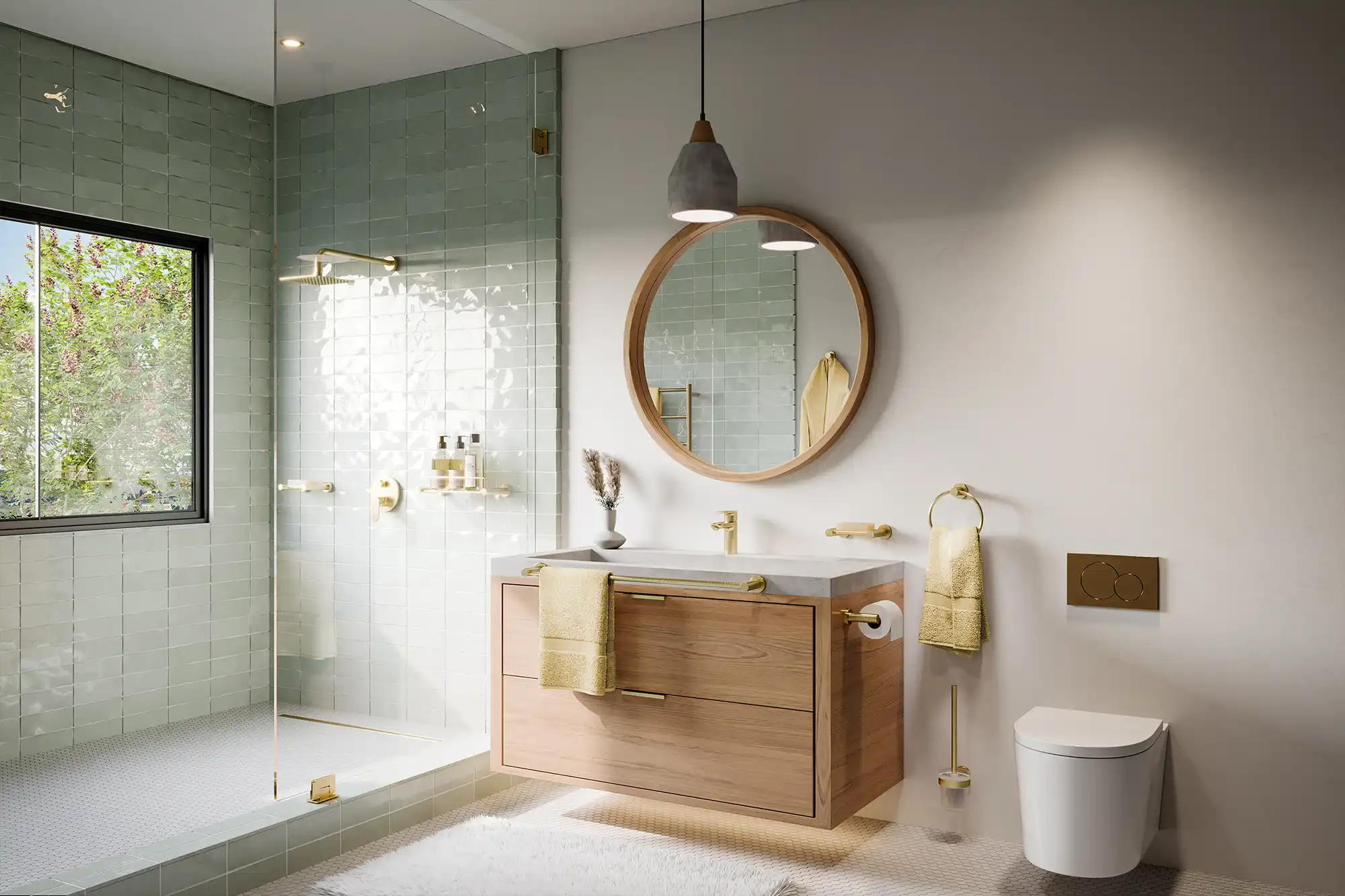Bathroom Butler - Brushed Champagne Gold Collection